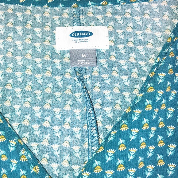 Old Navy Teal Print Dress - Picture 6 of 6